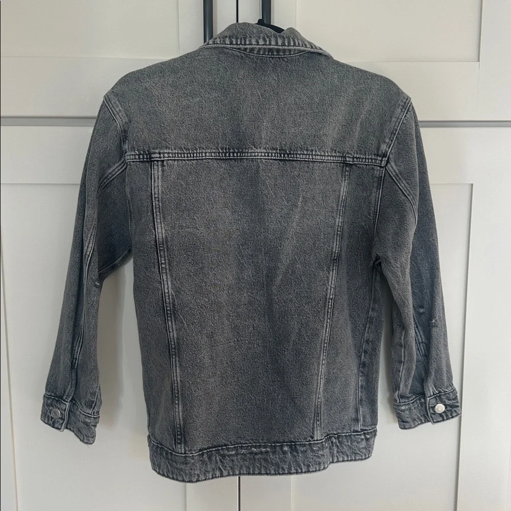 Zara Distressed Denim Jacket